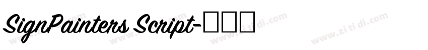 SignPainters Script字体转换 SignPainters Script字体转换